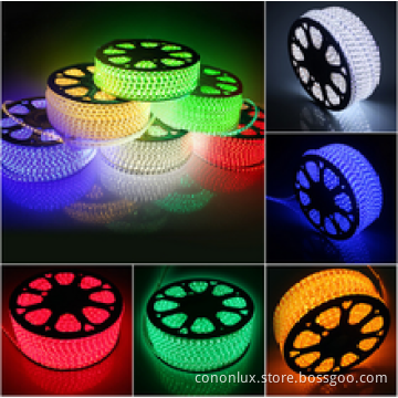 High quality AC110V,220V smd5050 red/blue/green/yellow/white/RGB led rope light, led strip light with CE,FCC,UL listed